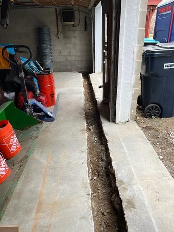 Perimeter Drainage Trenching