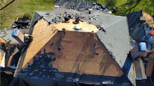 Old Shingles Are Removed