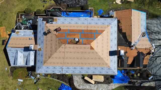 Seams Are Taped & Underlayment Is Installed