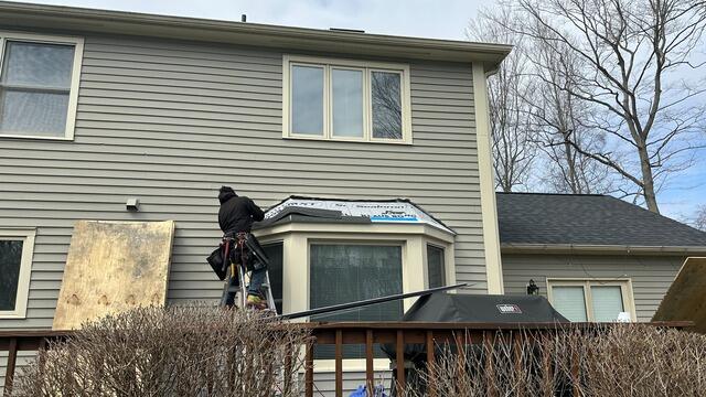 New Shingles for the Bay Window