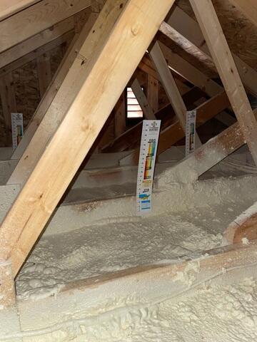 Air sealing in progress