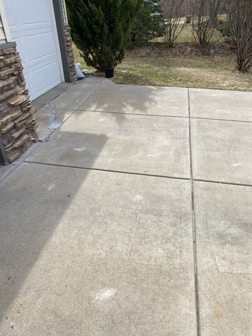 Driveway leveled and stabilized