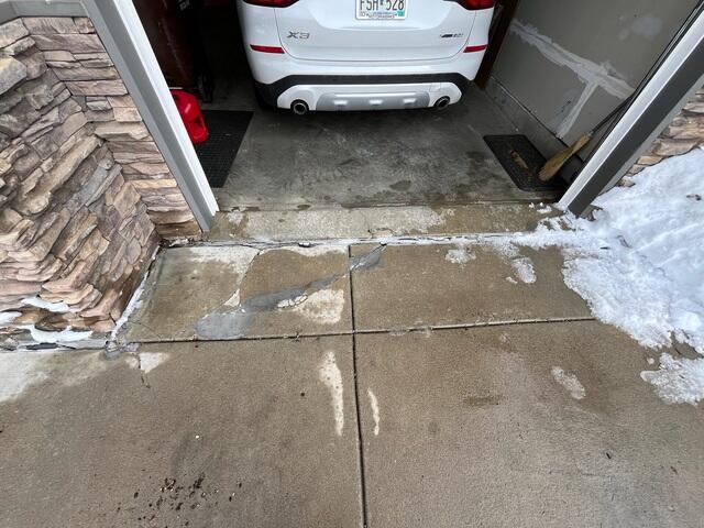 Before: Visible separation needing repair