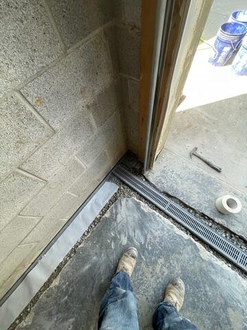 WaterGuard and Trench Drain Installation