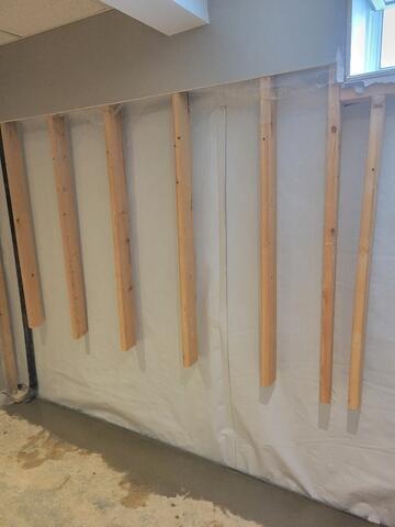 Basement Waterproofing - finished system