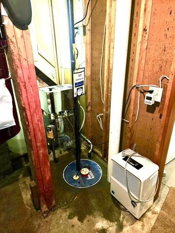 New sump pump installed