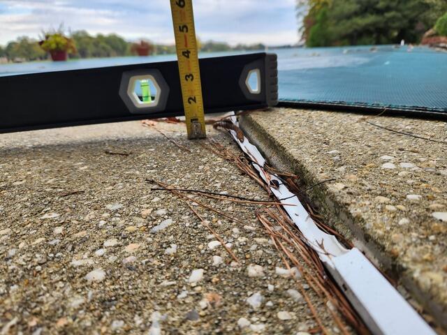 Unlevel Concrete Pad