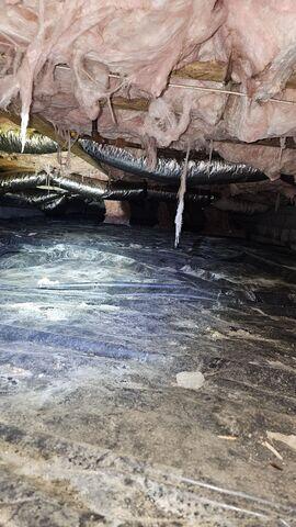 Crawl Space During Inspection
