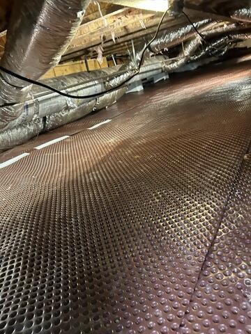 Drainage Matting Installed