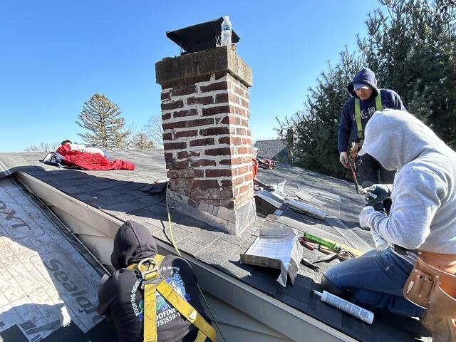 New Flashing on the Chimney