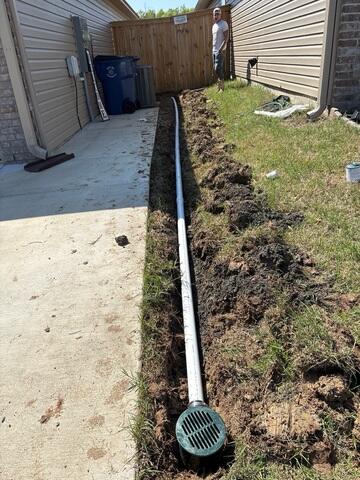 Installing Underground Drain Line for Yard Water Management