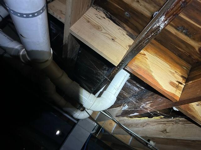 Bathroom Leak Found Upon Inspection