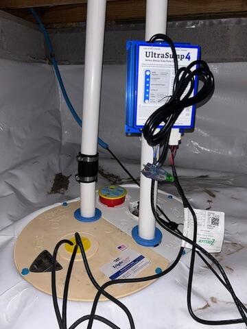 TripleSafe Sump Pump Installed