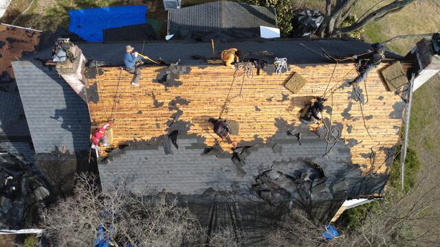 The Old Shingles Come Off
