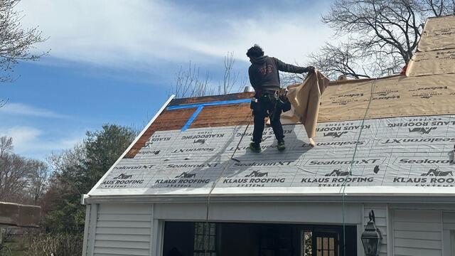Seams Are Taped & Underlayment Is Installed