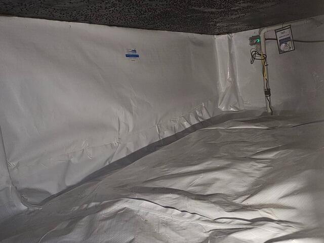Waterproofed Crawlspace