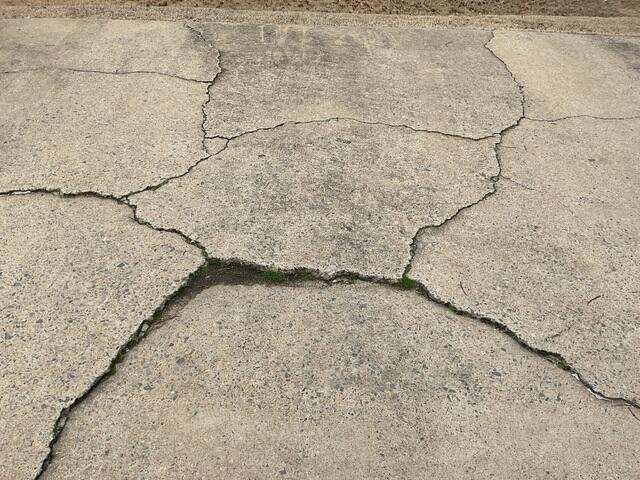 Driveway Badly Damaged