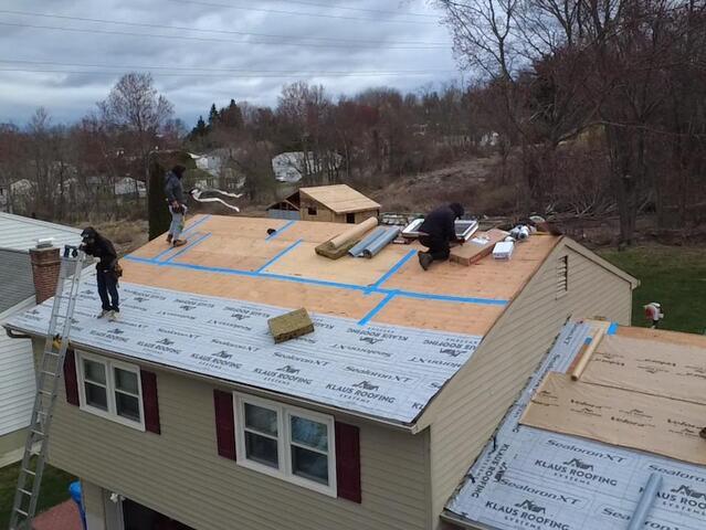 Seams Are Taped & Underlayment Is Installed