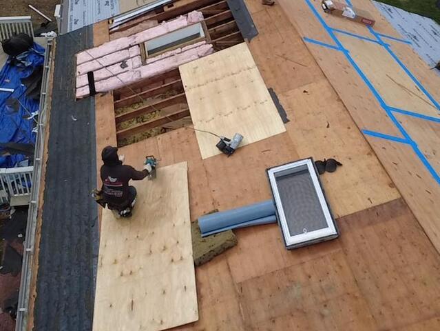 New Plywood Is Installed