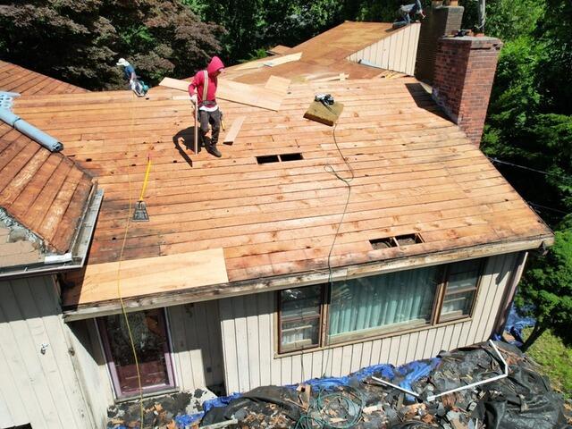 New Plywood Is Installed