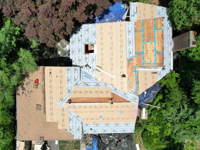 Seams Are Taped & Underlayment Is Installed