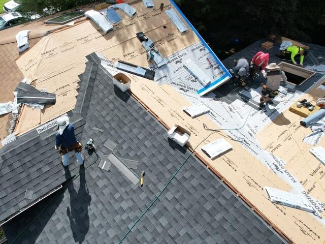 New Shingles Are Installed