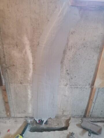 Sealant troweled