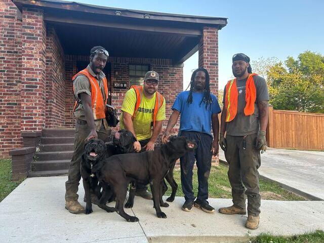 Aaron C. and the Crew with Puppies!