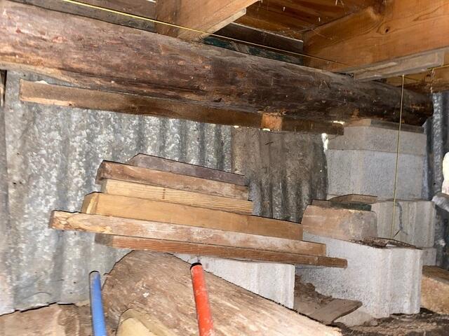 Before Photo - Failing Support and Foundation Instability