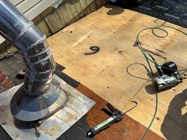 New Plywood Is Installed