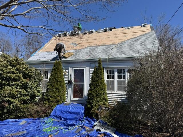 New Shingles Are Installed
