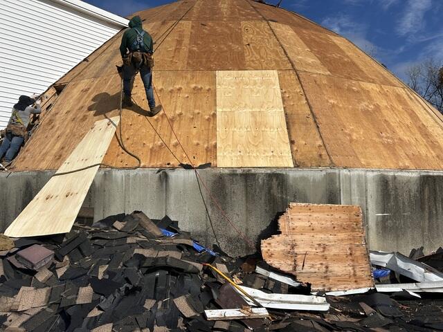 New Plywood Is Installed