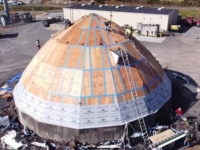 Seams Are Taped & Underlayment Is Installed