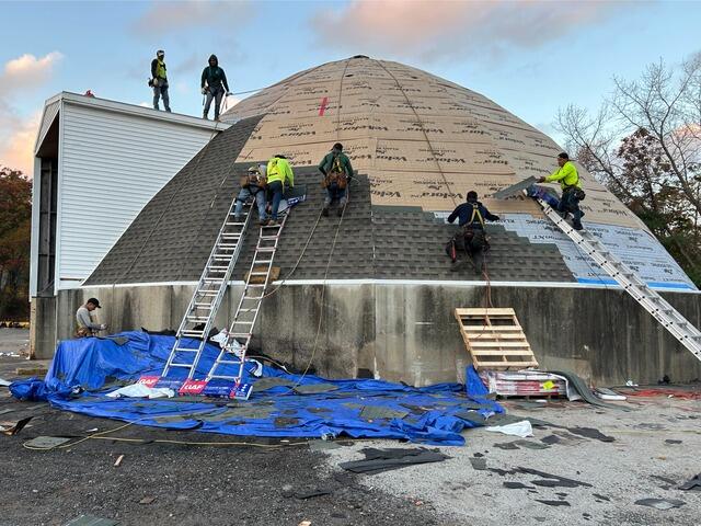 New Shingles Are Installed