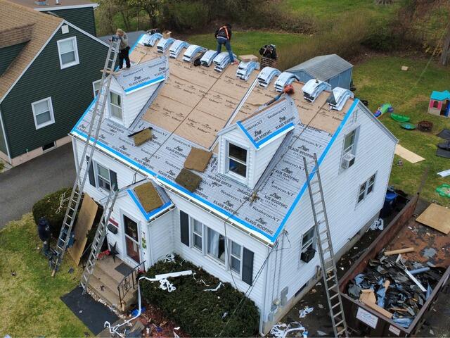 Seams Are Taped & Underlayment Is Installed