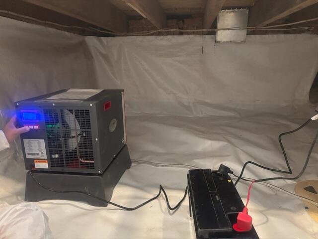 SaniDry Sedona Dehumidifier Installed