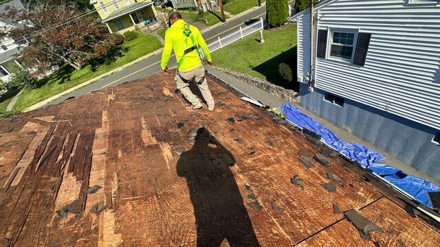 The Sheathing Is Exposed