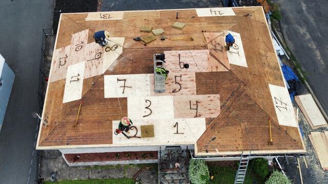 New Plywood Is Installed