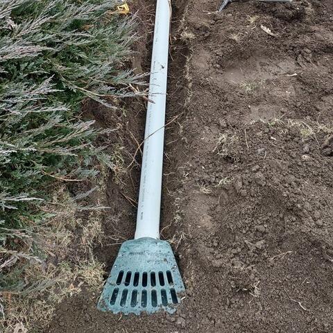 Discharge Lines far from the home's foundation