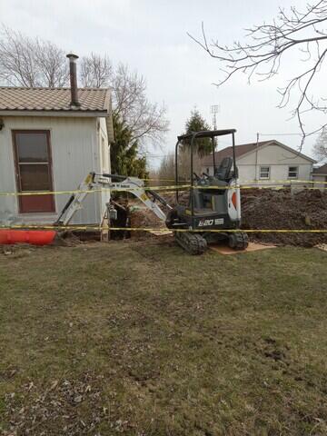 Wall is excavated