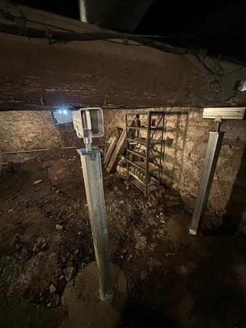 Permanent Floor Support in Place