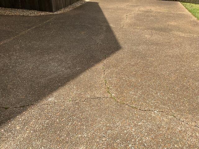 Cracked Driveway
