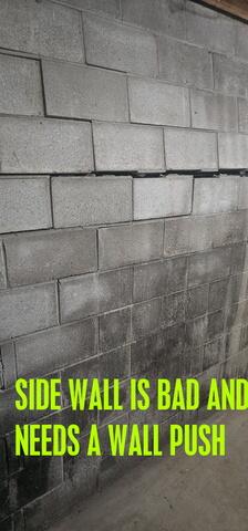 Very bad bowing wall