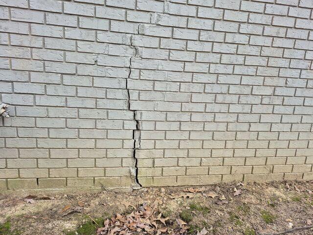 Severe Exterior Crack