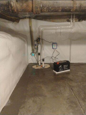TripleSafe SumpPump as the Final Step to Waterproofing this Ballston Lake Home