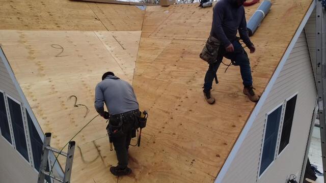 New Plywood Is Installed
