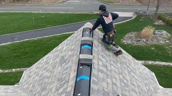 Ridge Vent Is Installed