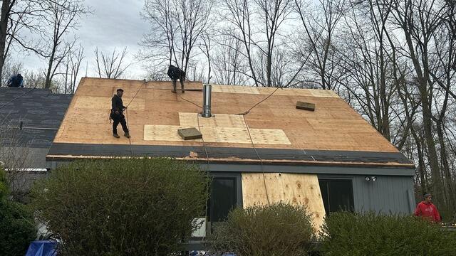 New Plywood Is Installed