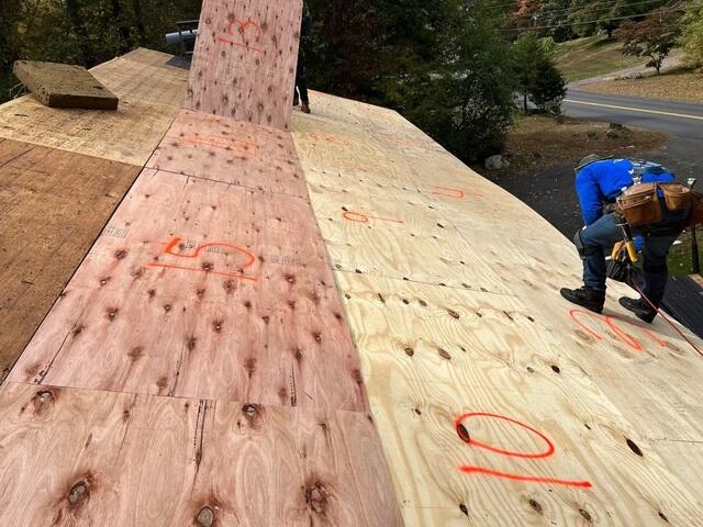 New Plywood Is Installed