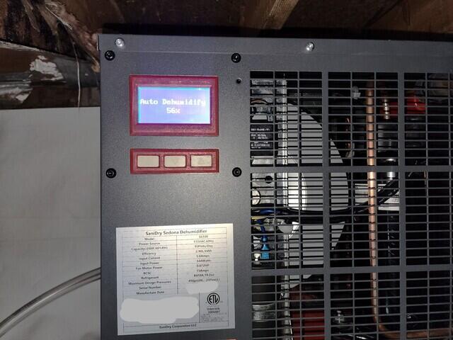 SaniDry Sedona Dehumidifier